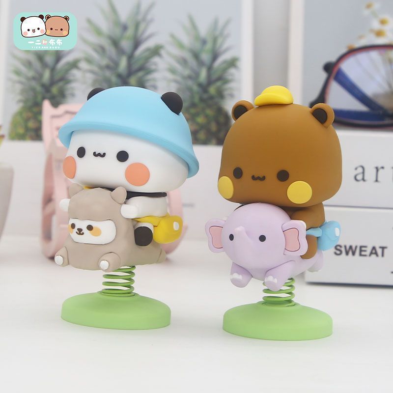 Car Accessories Cute - Yier Bubu Spring Swing Figurine Cute