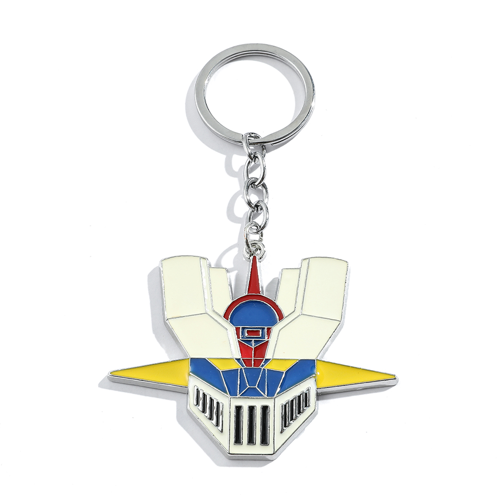 Car Accessories Logo - Anime Cartoon Warrior Robot Logo Keychain