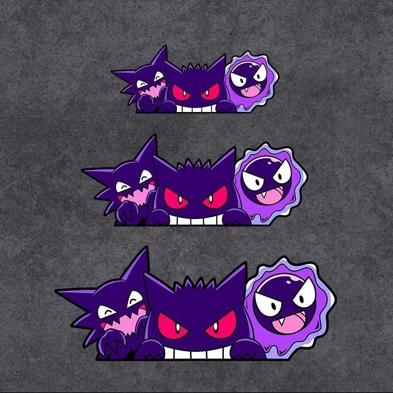 Car Accessories Cute - Cute Pokemon Gengar Anime Car Stickers