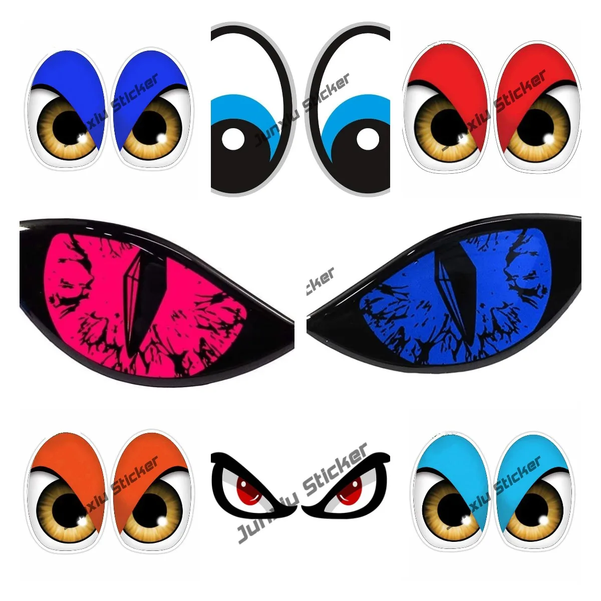 Car Accessories Evil Eye - Reflective Sticker 3D Evil Eyes for