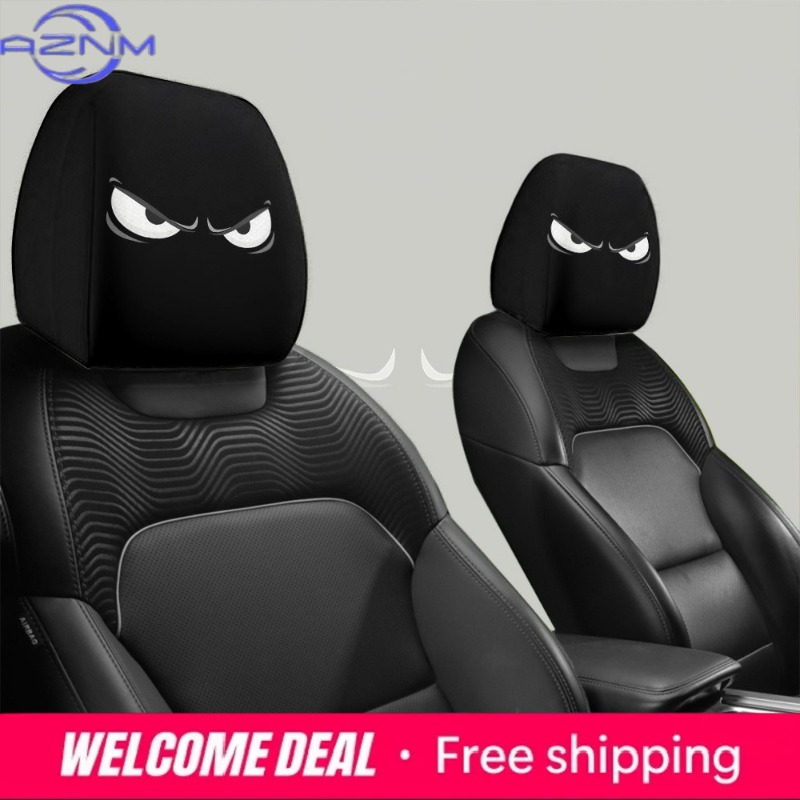 Car Accessories Evil Eye - 2PCS Evil Eye Printed Car Headrest