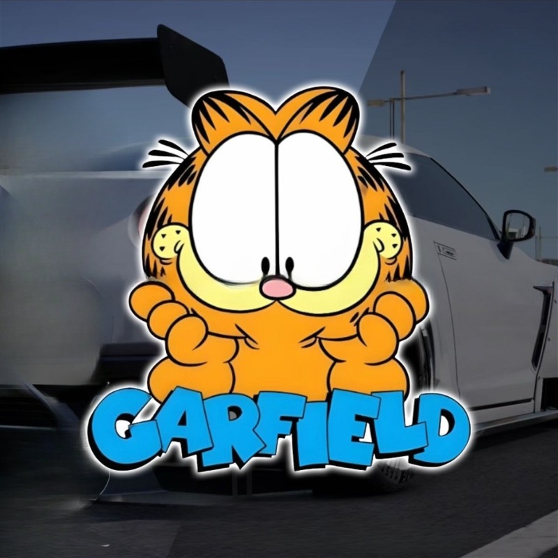 Creative cartoon cute Garfield - Car Accessories Cute ulasan dan harga