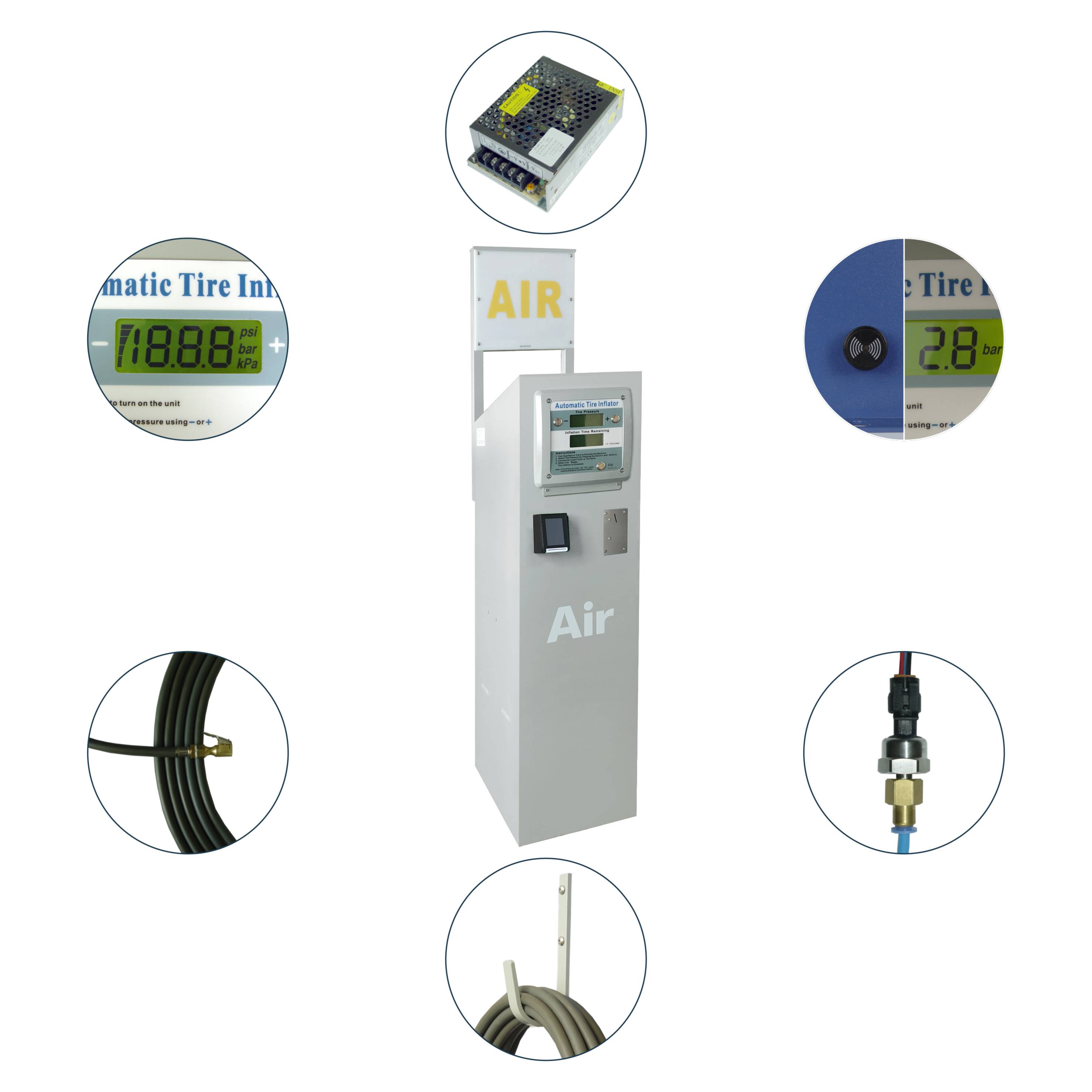 IP66 Waterproof Dual Cylinder  - Tire Pressure Monitor ulasan dan harga