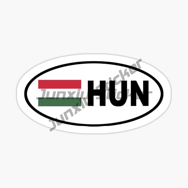HUNGARY Oval Flag Sticker Wate - Car Accessories Logo ulasan dan harga