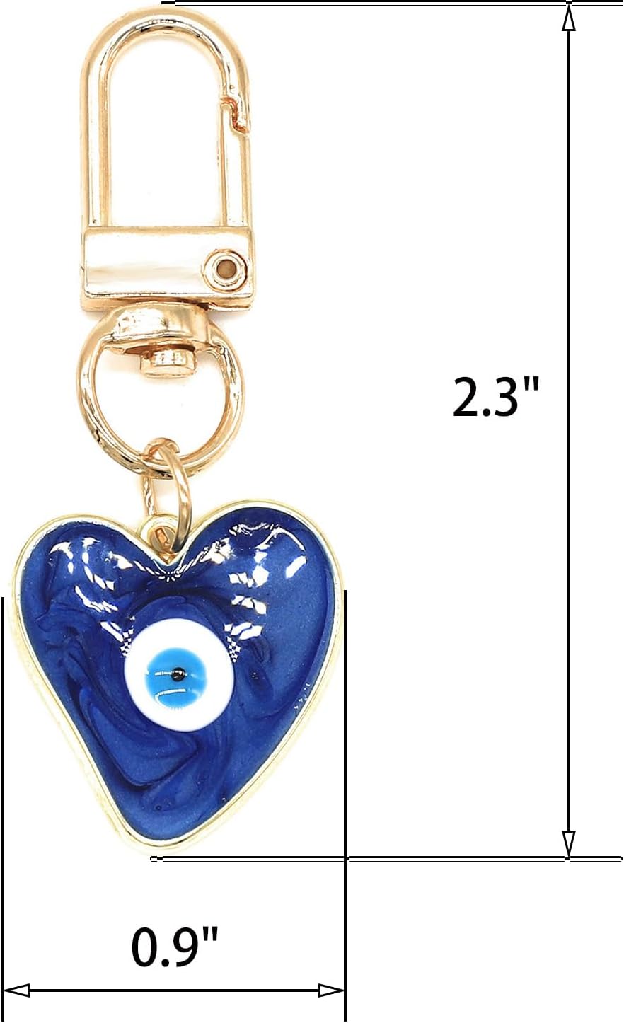 Evil Eye Keychains Sweat-heart - Car Accessories Evil Eye ulasan dan harga