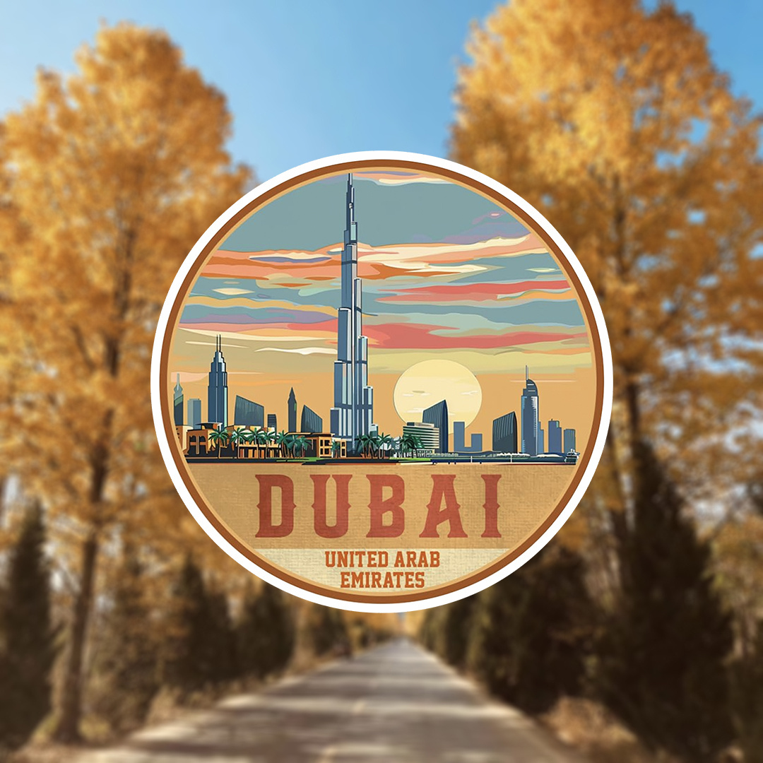 1pc Dubai UAE Souvenir Vinyl C - Car Accessories Uae ulasan dan harga