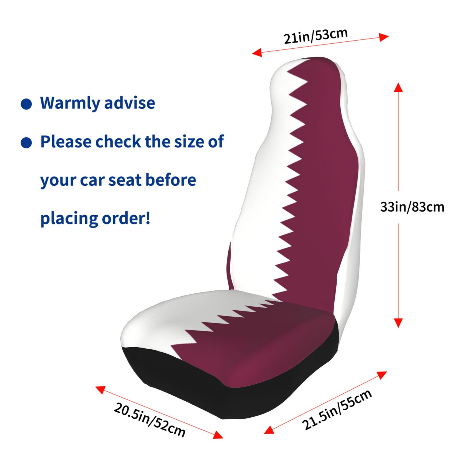 Qatar Flag Printed Patriotic-t - Car Accessories Qatar ulasan dan harga