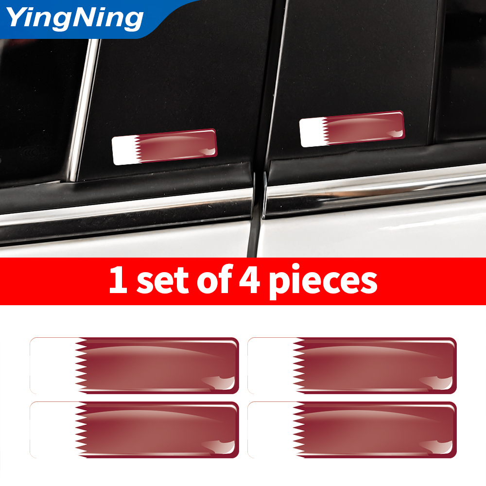 4PCS Qatar Flag Sticker Vinyl  - Car Accessories Qatar ulasan dan harga