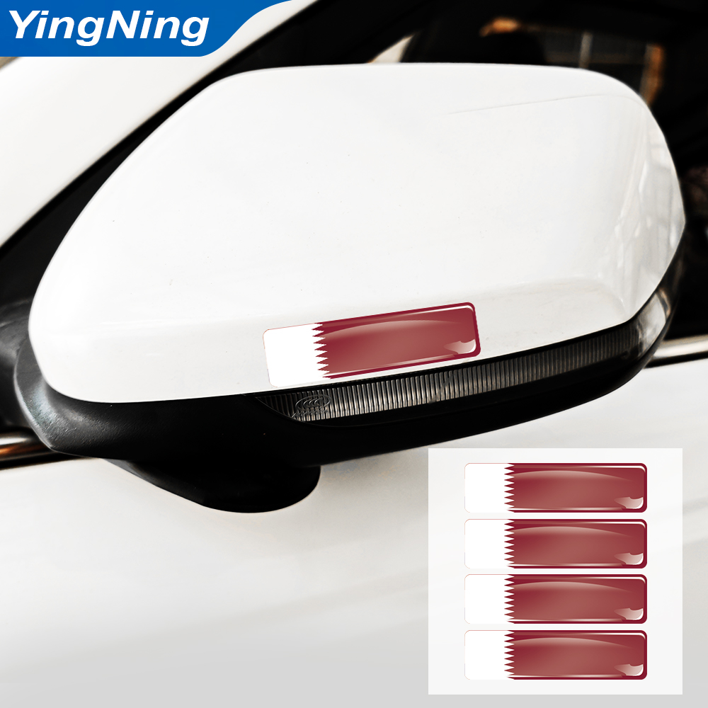 4PCS Qatar Flag Sticker Vinyl  - Car Accessories Qatar ulasan dan harga
