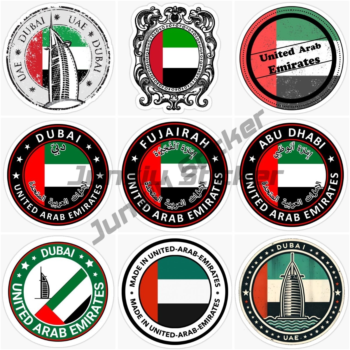 UAE Dubai Circular National Fl - Car Accessories Uae ulasan dan harga