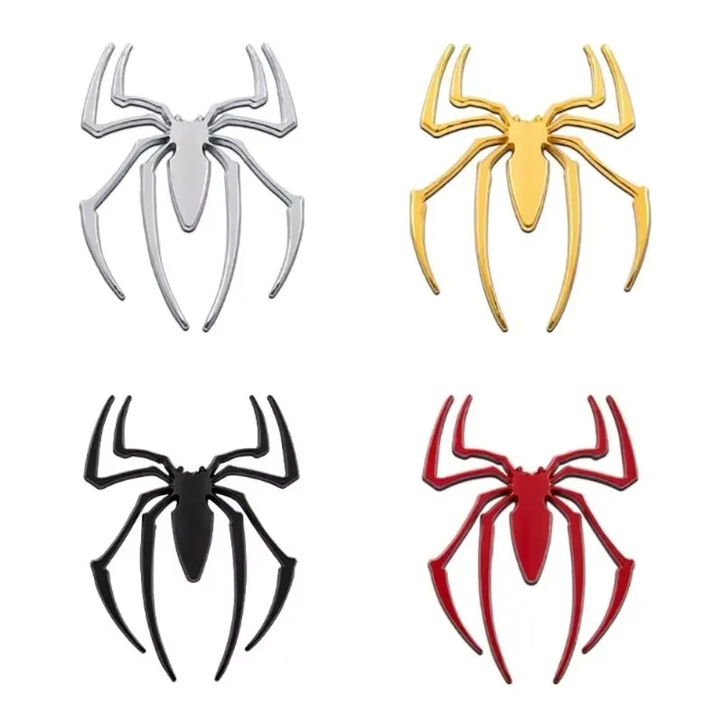 3D metal car stickers, spider  - Car Accessories Logo ulasan dan harga