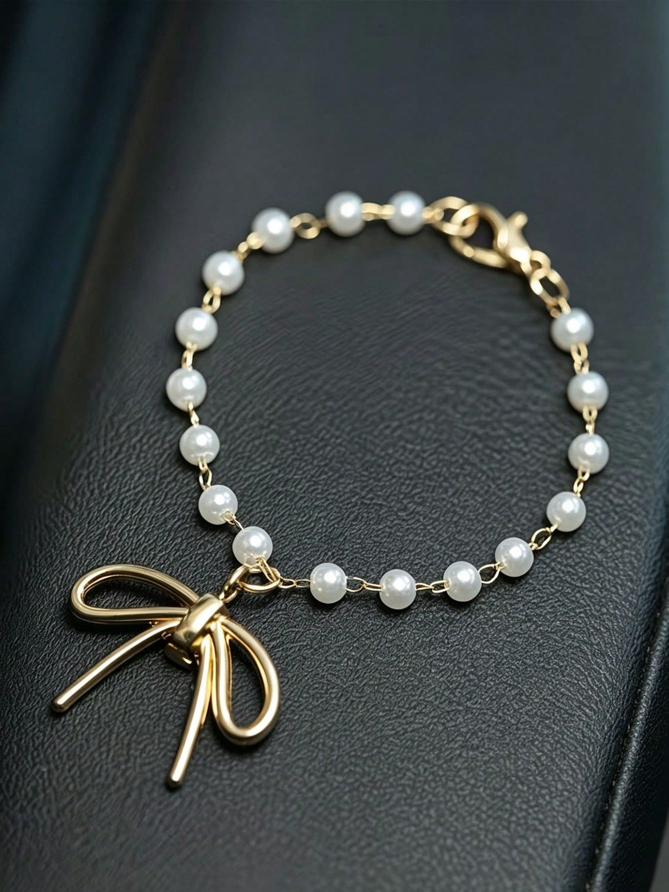 Pearl Bow Car Pendant Alloy Fa - Car Accessories Evil Eye ulasan dan harga