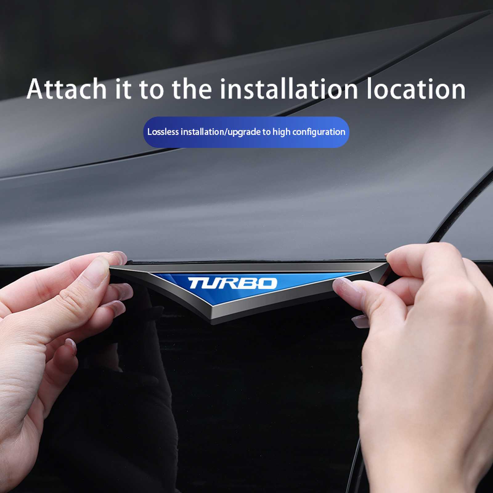 New Fashion Turbo Logo Car Met - Car Accessories Logo ulasan dan harga
