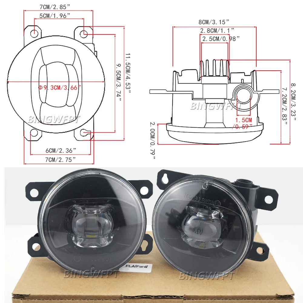 Car Led Lens Fog Lamp Assembly - Car Accessories Uae ulasan dan harga