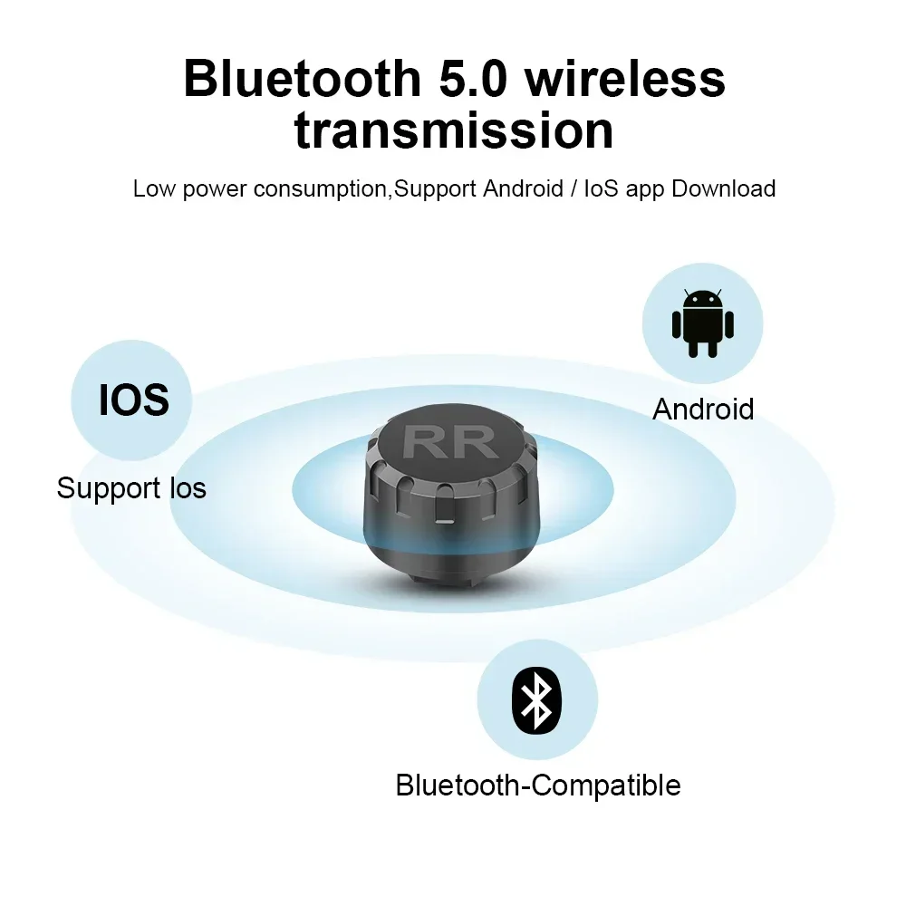 Motorcycle TPMS 2 Sensors Blue - Tire Pressure Monitor ulasan dan harga