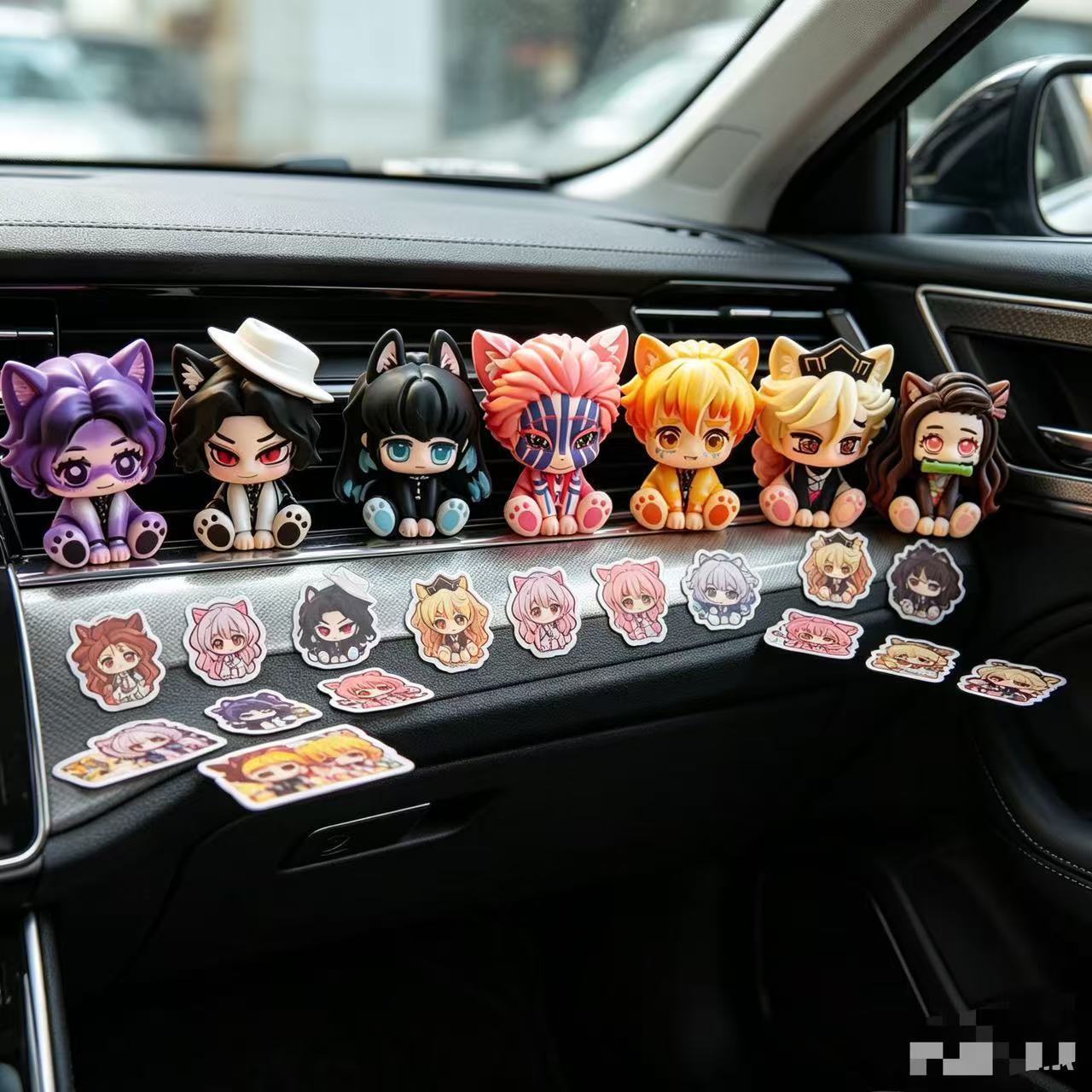 Demon Slayer Cute Chibi Figuri - Car Accessories Cute ulasan dan harga