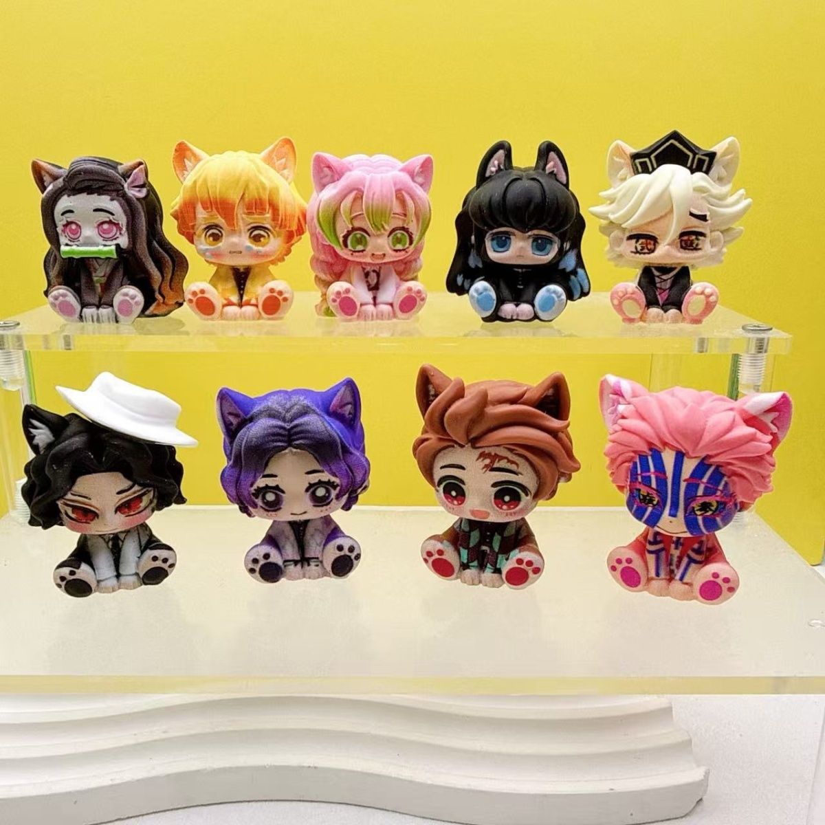 Demon Slayer Cute Chibi Figuri - Car Accessories Cute ulasan dan harga