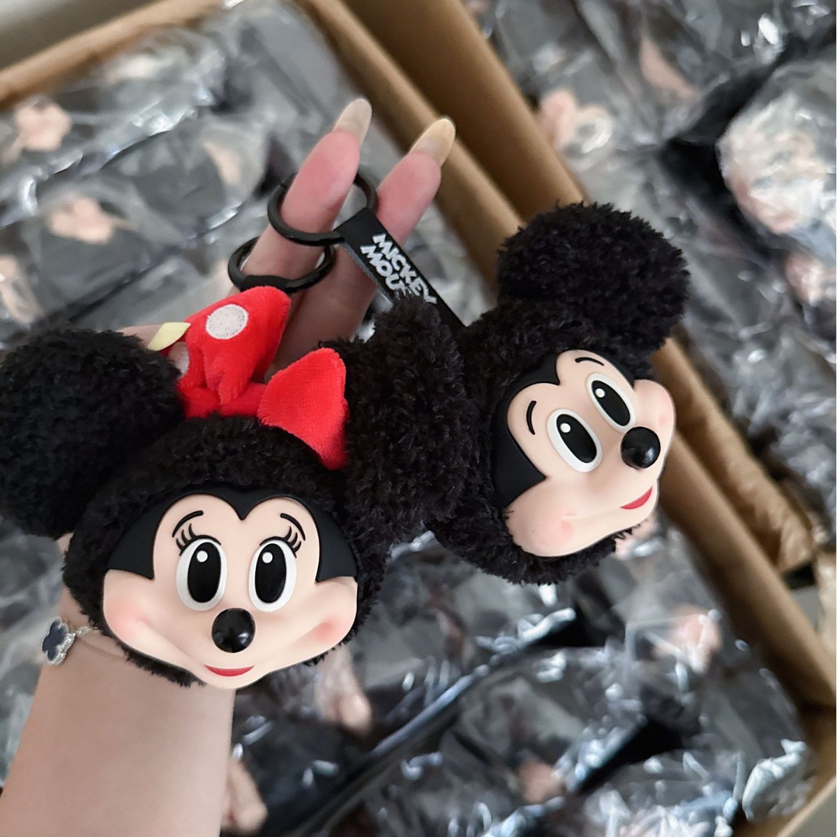 Mickey Minnie Plush Doll Keych - Car Accessories Cute ulasan dan harga