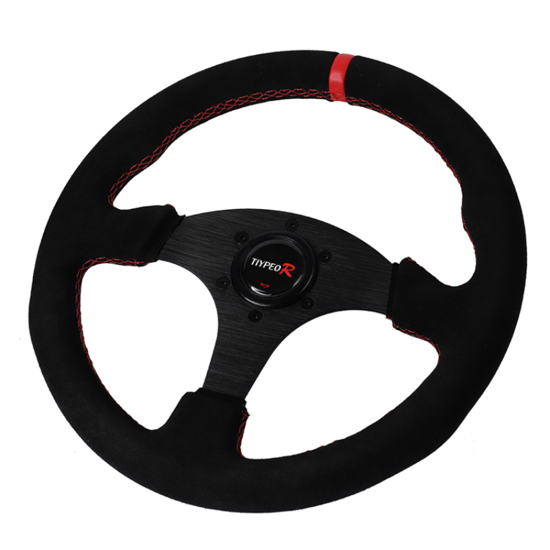 Suede Racing Steering Wheel Su - Car Accessories Logo ulasan dan harga