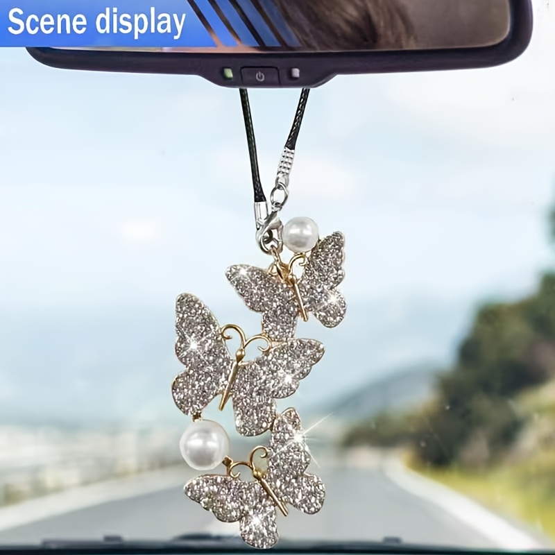 Butterfly Car Hanging Pendant  - Car Accessories Evil Eye ulasan dan harga