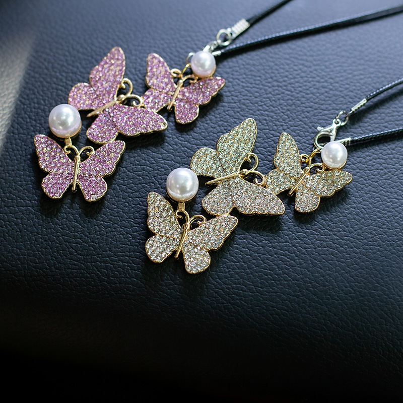 Butterfly Car Hanging Pendant  - Car Accessories Evil Eye ulasan dan harga
