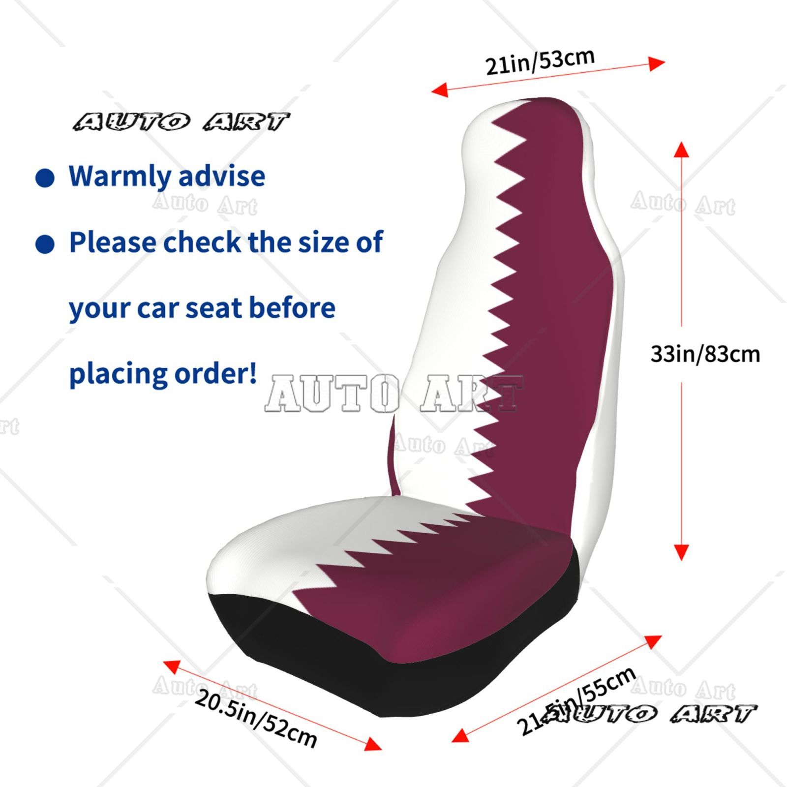 Qatar Flag Printed Patriotic-t - Car Accessories Qatar ulasan dan harga
