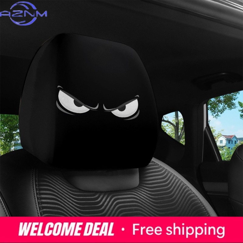 2PCS Evil Eye Printed Car Head - Car Accessories Evil Eye ulasan dan harga
