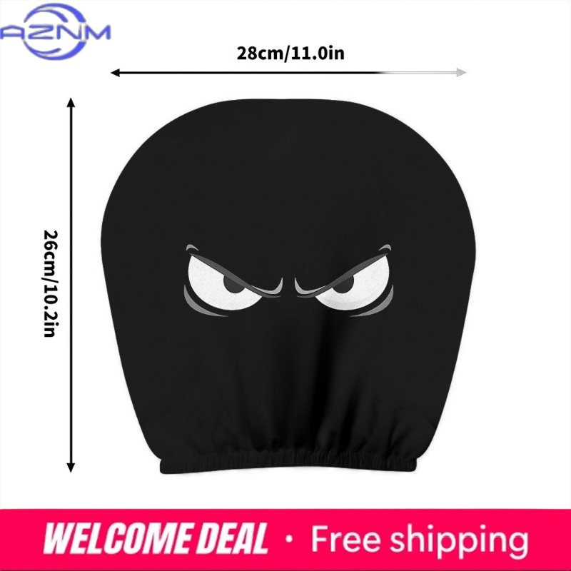 2PCS Evil Eye Printed Car Head - Car Accessories Evil Eye ulasan dan harga