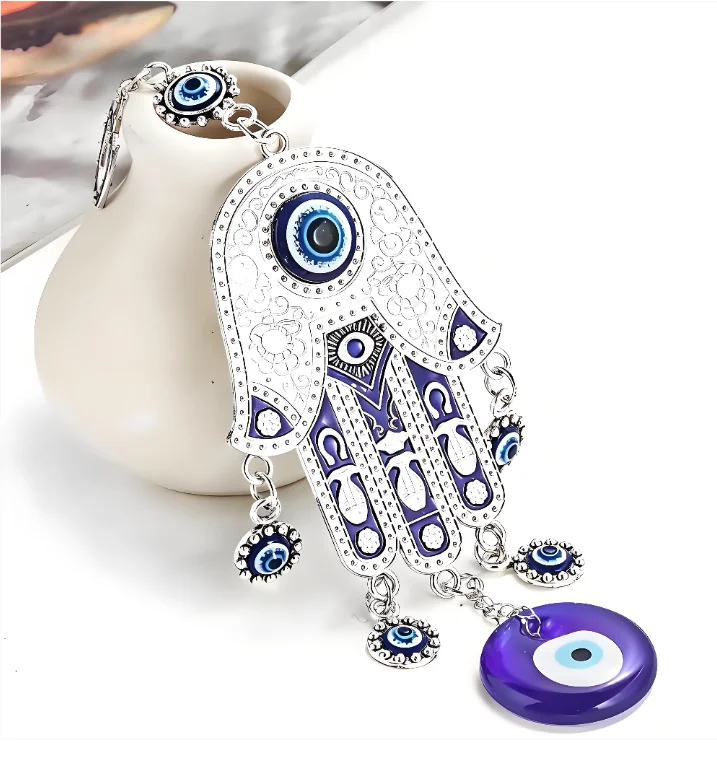 Turkish Fatima Palm Blue Eye K - Car Accessories Evil Eye ulasan dan harga
