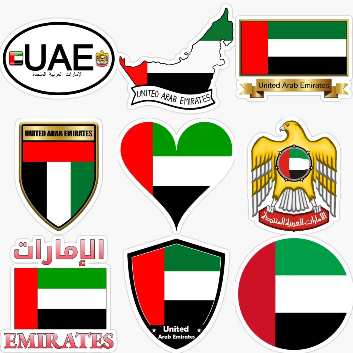United Arab Emirates UAE Flag  - Car Accessories Uae ulasan dan harga