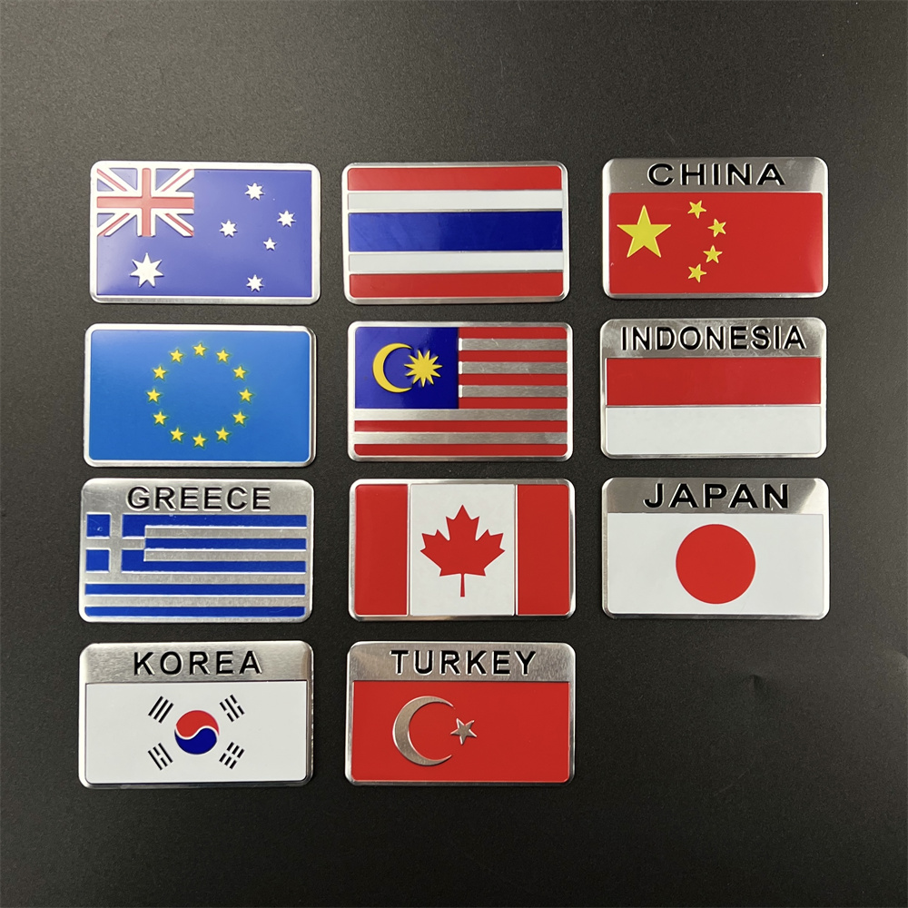 Aluminum Sticker National Flag - Car Accessories Uae ulasan dan harga