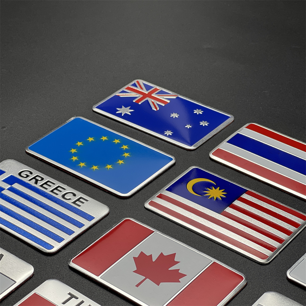 Aluminum Sticker National Flag - Car Accessories Uae ulasan dan harga
