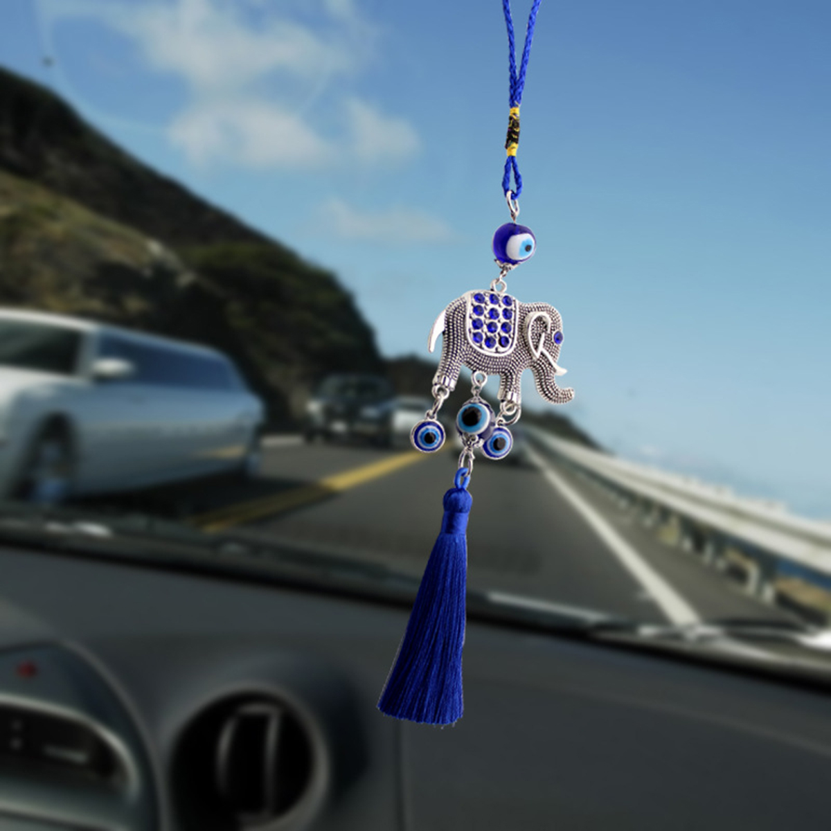 Blue Inlaid with Suction Cup,  - Car Accessories Evil Eye ulasan dan harga
