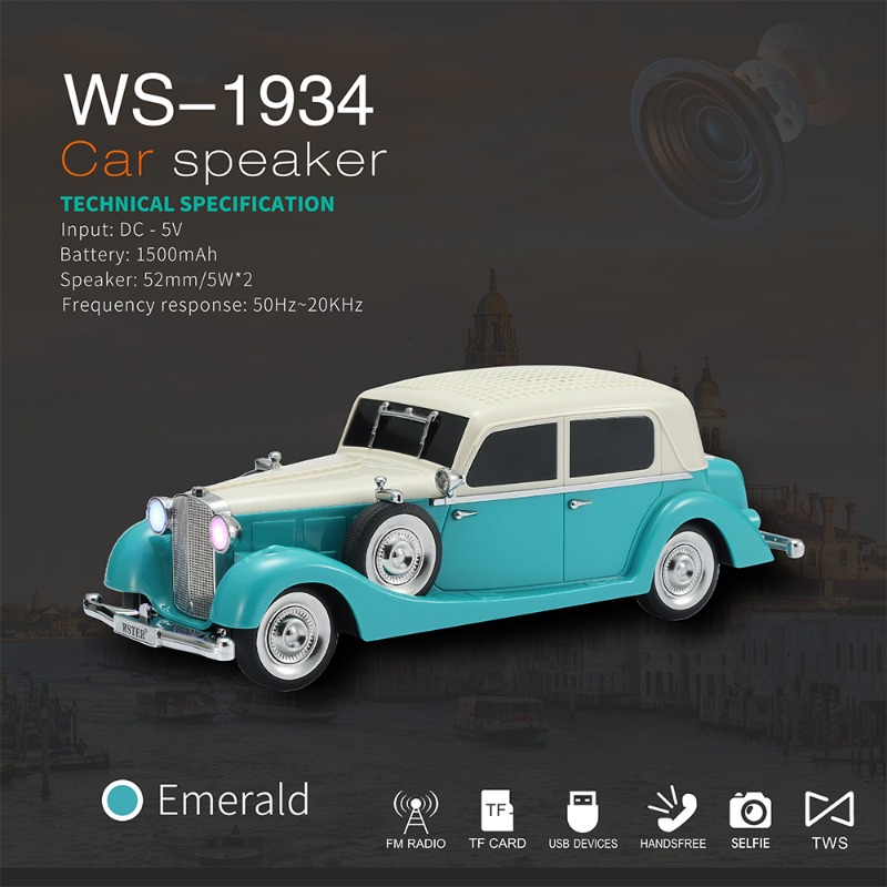 WS-1934 Wireless Car Shape Sou - Car Accessories Amazon ulasan dan harga