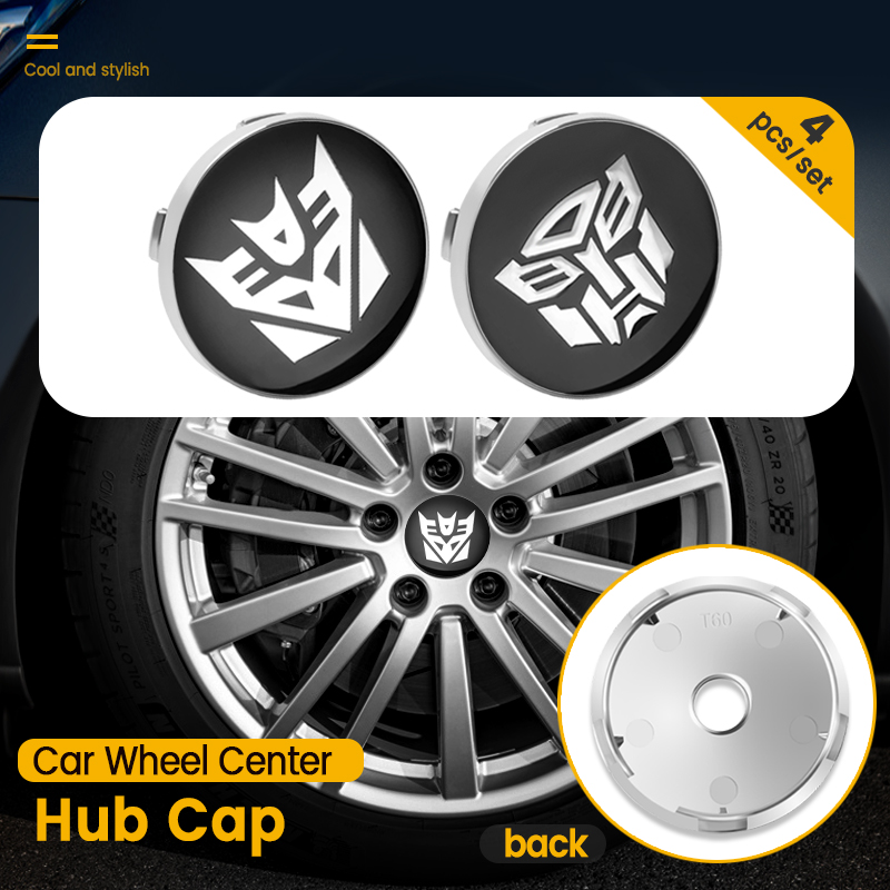 4pcs 60mm Transformers Logo Em - Car Accessories Logo ulasan dan harga