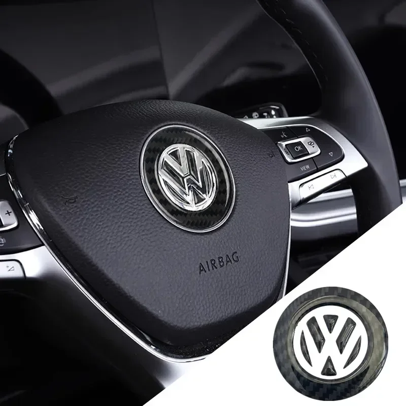 New Carbon Fiber Car Steering  - Car Accessories Logo ulasan dan harga