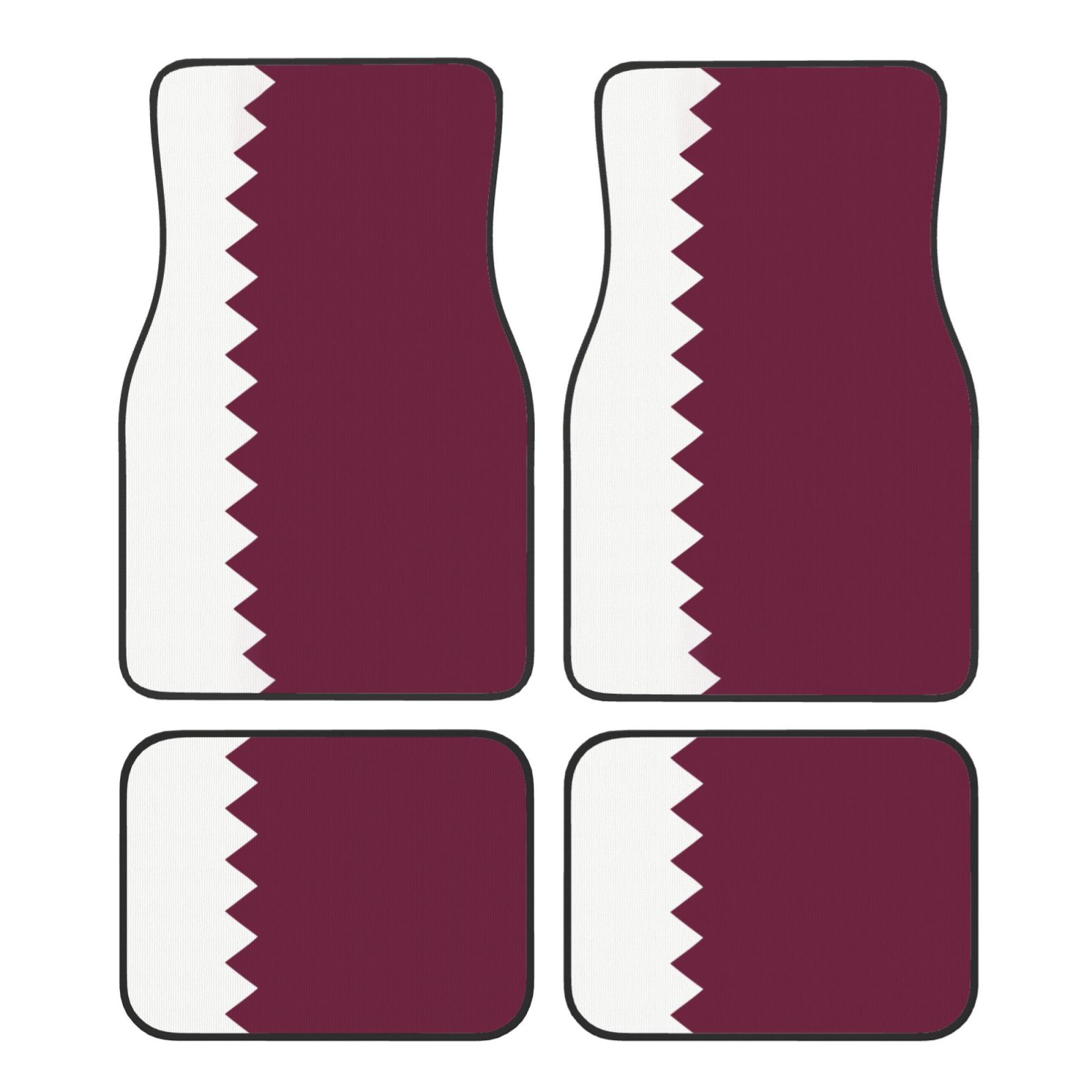 Flag of Qatar Pattern Car Floo - Car Accessories Qatar ulasan dan harga