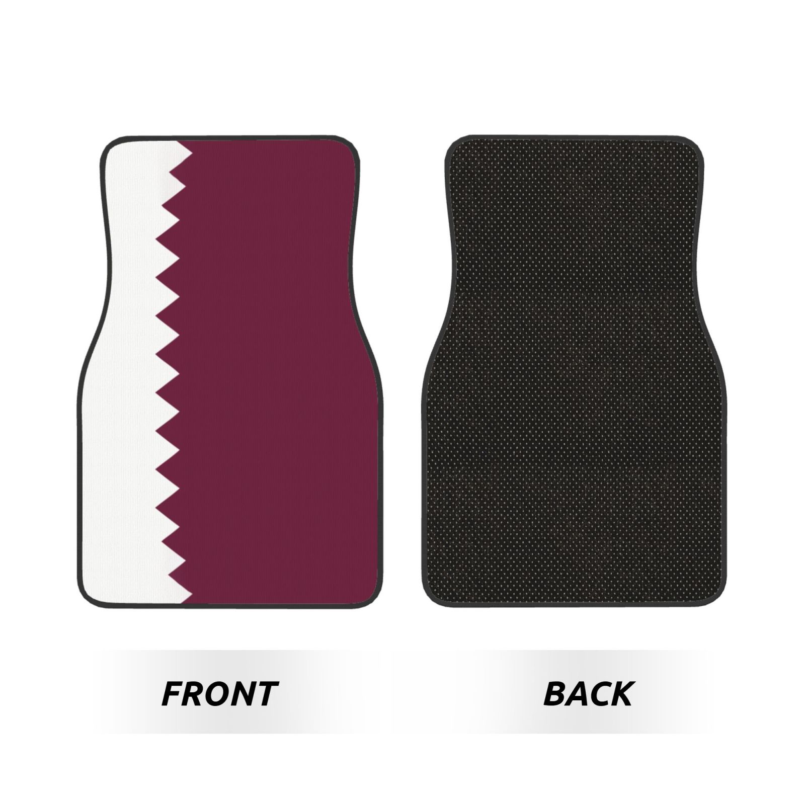 Flag of Qatar Pattern Car Floo - Car Accessories Qatar ulasan dan harga